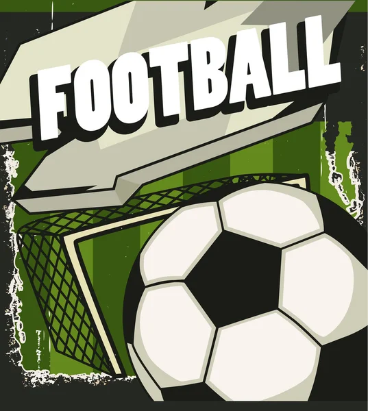 Vecteur de balle de football — Image vectorielle