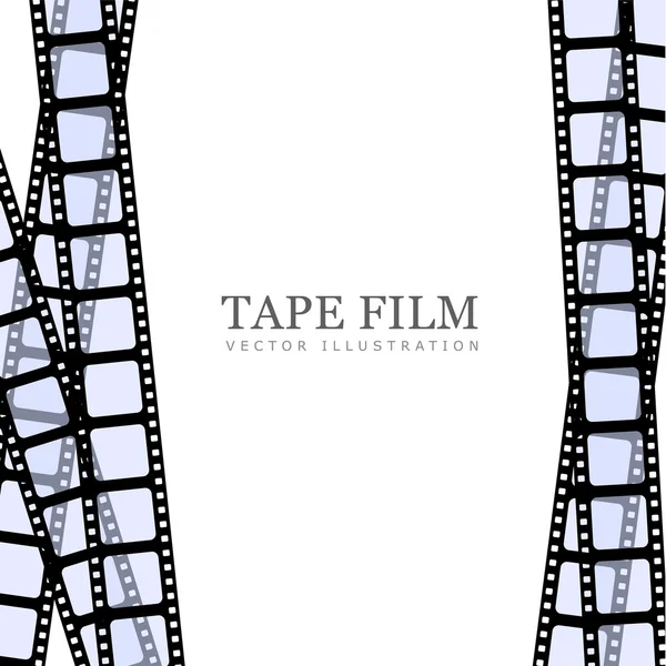 Template film roll — Stock Vector
