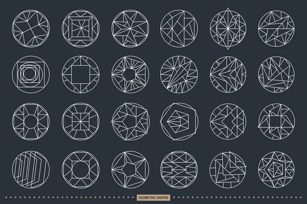 Vector geometric shapes — Stock Vector