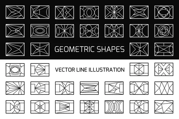 Bentuk geometris abstrak vektor - Stok Vektor