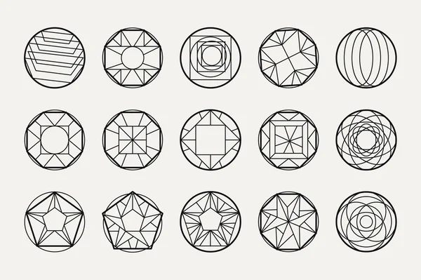 Векторные абстрактные геометрические фигуры — стоковый вектор