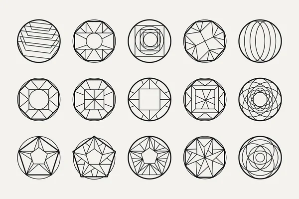 Formes géométriques abstraites vectorielles — Image vectorielle