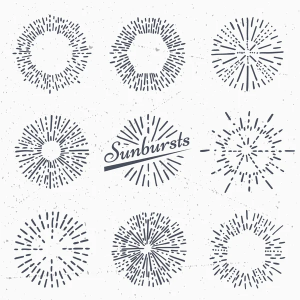 Vecteur vintage sunburst — Image vectorielle