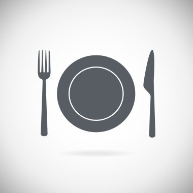 Vektör çatal bıçak takımı Icons set