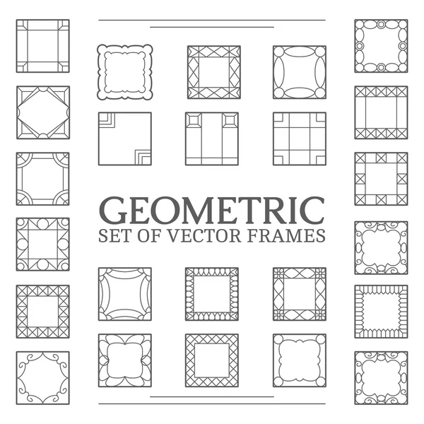 Zestaw klatek kwadrat — Wektor stockowy