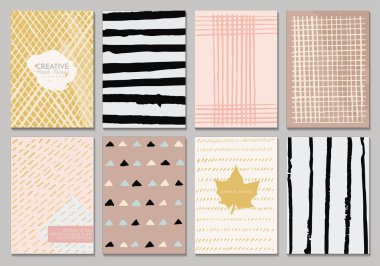 Yaratıcı vektör şablon kartları.