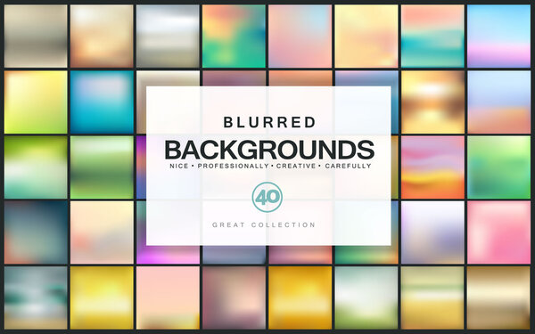 Blurred vector backgrounds.