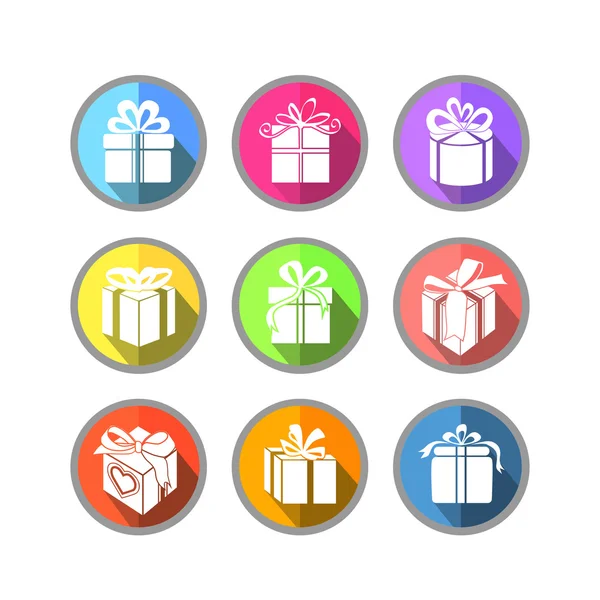 Icono de caja de regalo — Vector de stock