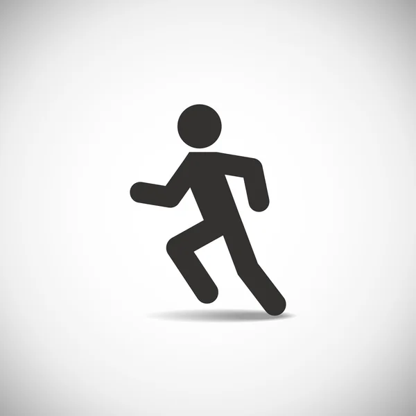 Человек бежит — стоковый вектор