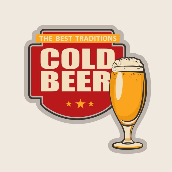 Cerveja gelada —  Vetores de Stock