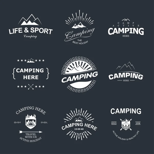 Camping — Stockvector