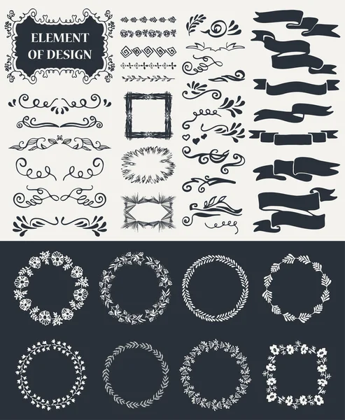 Hand-drawn elements — Stock Vector