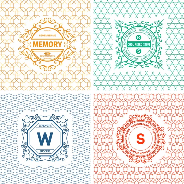 Modèles de logo vintage — Image vectorielle