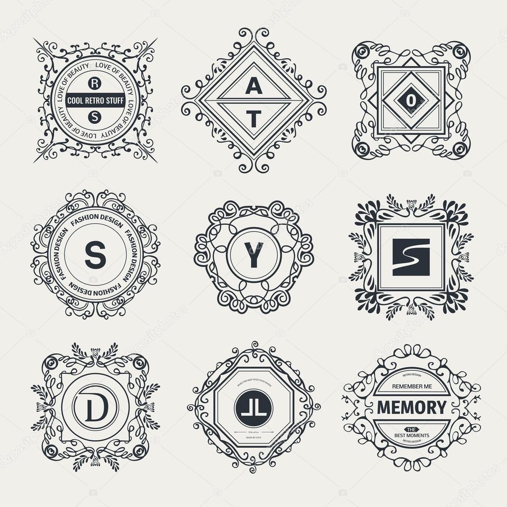 Monogram  luxury logo 