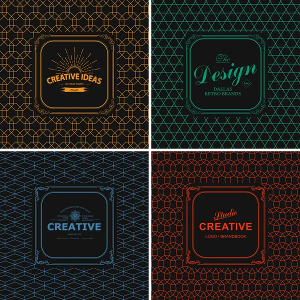 Vintage  Logo templates — Stock Vector