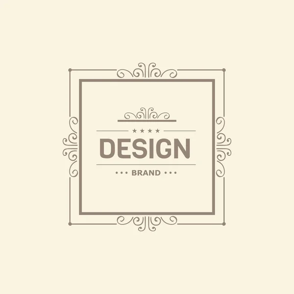 Monogram  luxury logo template — Stock Vector