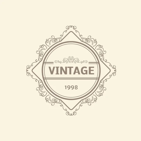 Plantilla de logotipo de lujo monograma — Archivo Imágenes Vectoriales