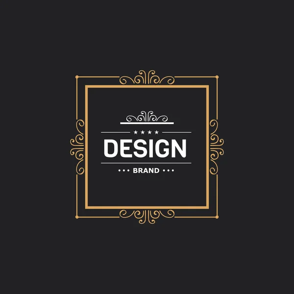 Design logo and monograms — 스톡 벡터