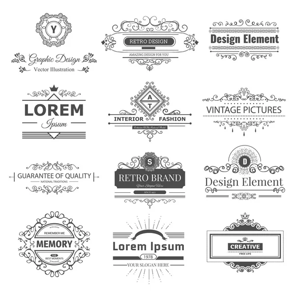 Logo et monogrammes design — Image vectorielle