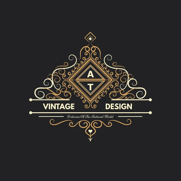 Diseño logo y monogramas — Archivo Imágenes Vectoriales