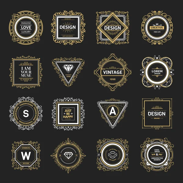 Шаблон розкішного логотипу Monogram — стоковий вектор