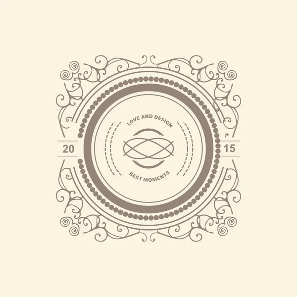 モノグラム ・高級ロゴのテンプレート — ストックベクタ