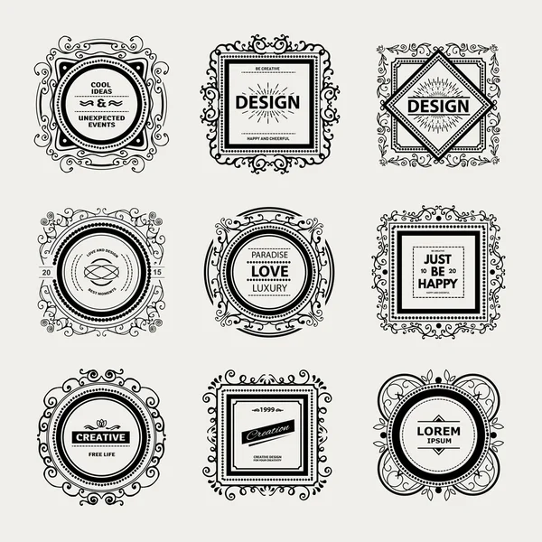 Monogram  luxury logo   template — Stock Vector