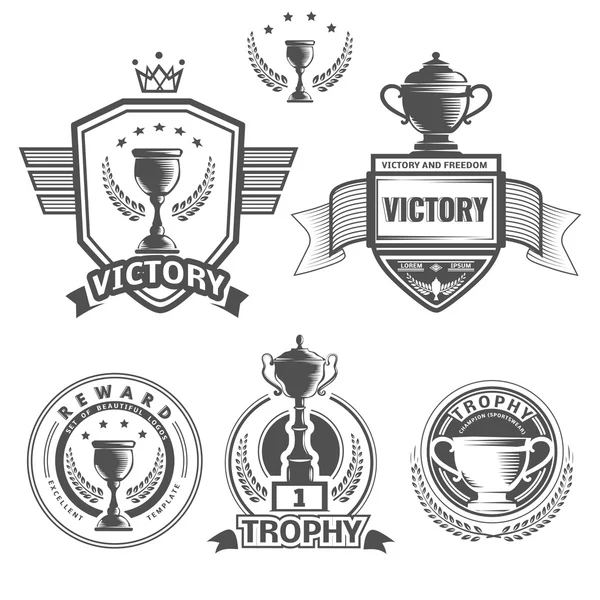 Vector logos ganadores — Archivo Imágenes Vectoriales