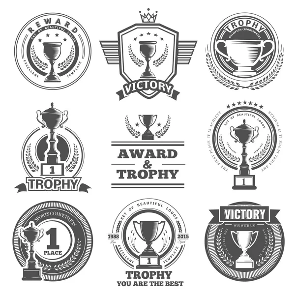 Vector logos ganadores — Archivo Imágenes Vectoriales