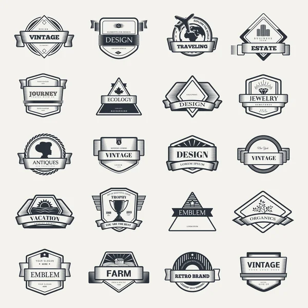 Vector diseño logo elementos plantilla . — Archivo Imágenes Vectoriales