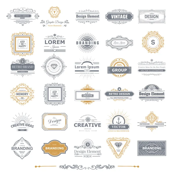Conjunto de logotipos Ilustraciones De Stock Sin Royalties Gratis