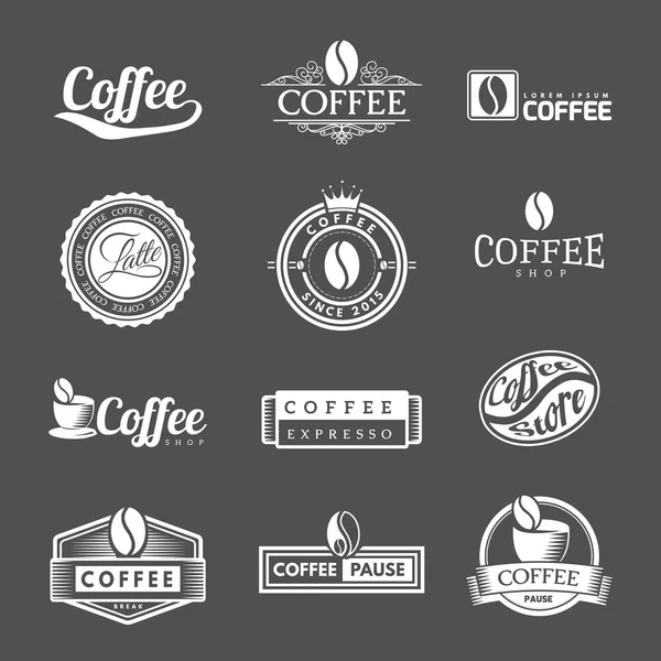 Logo kawy etykiety — Wektor stockowy