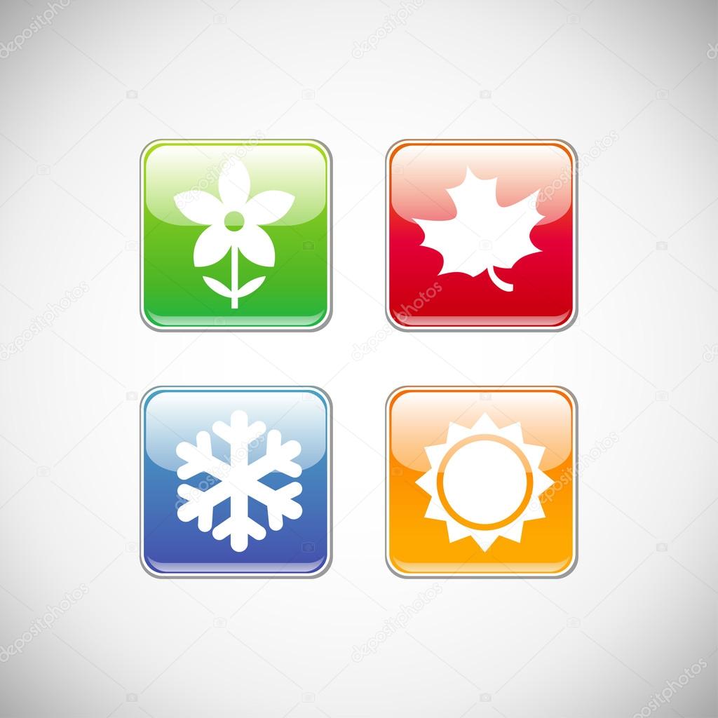 Vector season icons