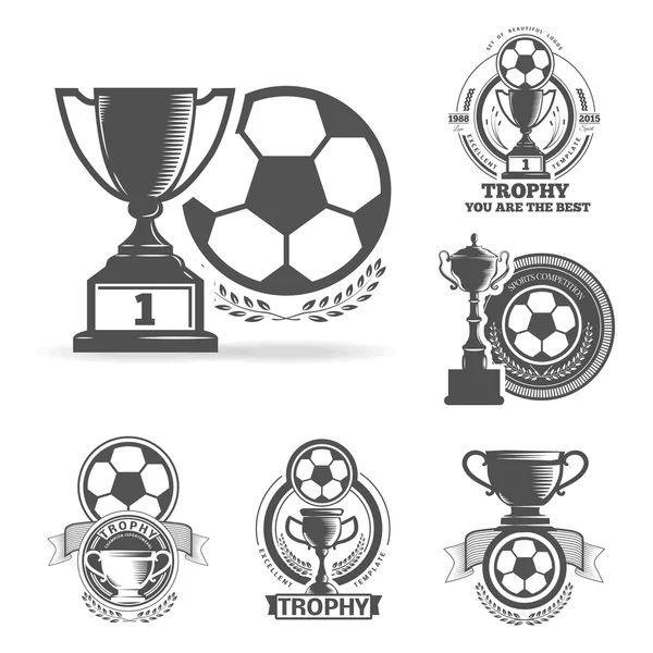 Logo de fútbol — Vector de stock