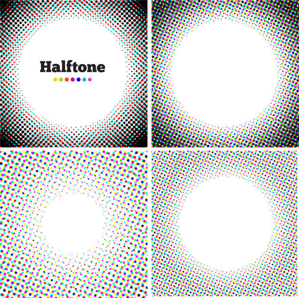 Grunge halftone background