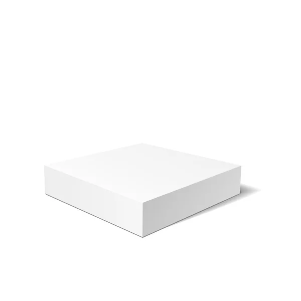 White 3D box — Stock Vector