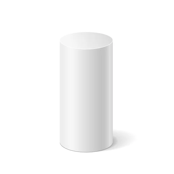 Blanco cilindro 3D — Vector de stock