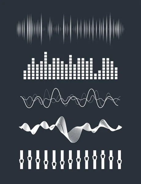 Equalizador de áudio —  Vetores de Stock
