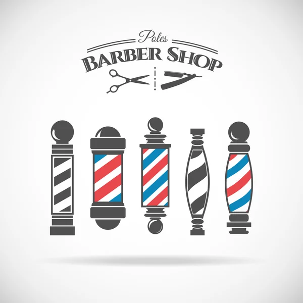 Barber shop pole — Stock Vector