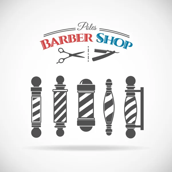 Barbería poste — Vector de stock