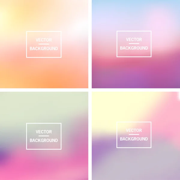 Blurred Backgrounds Collection — Stock Vector