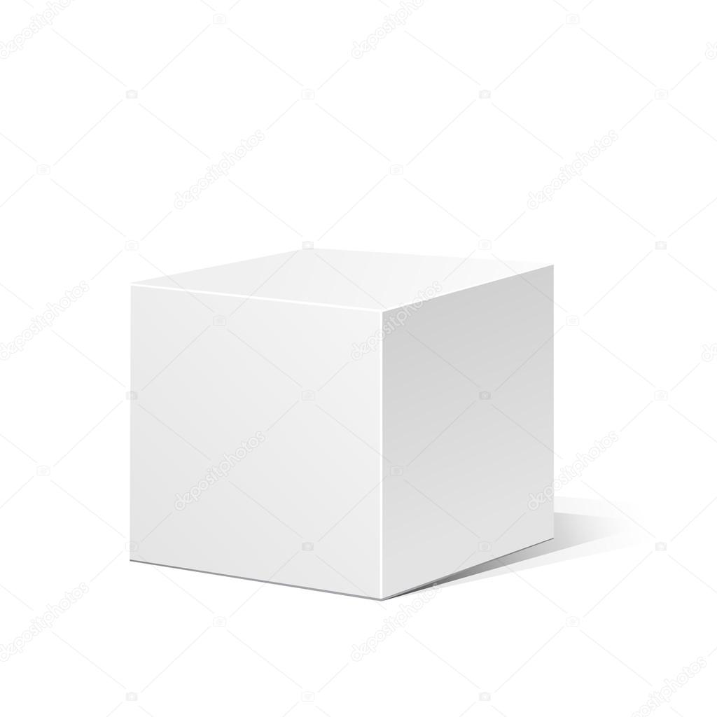 White 3D box