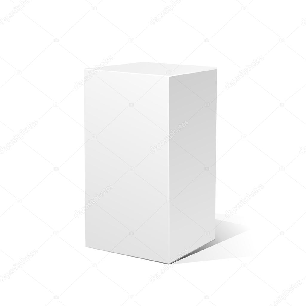 White 3D box