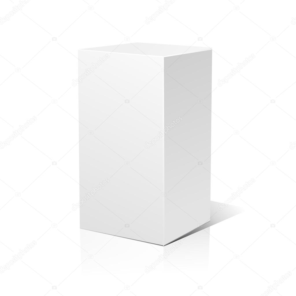 White 3D box