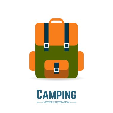 sırt çantası vektör çizim