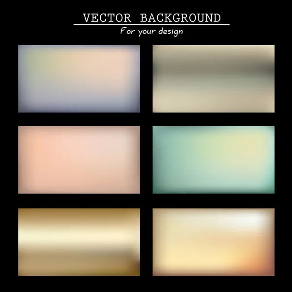 Abstract blurred vector backgrounds — Stock Vector