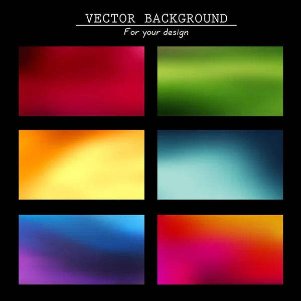 Abstract blurred vector backgrounds — Stock Vector