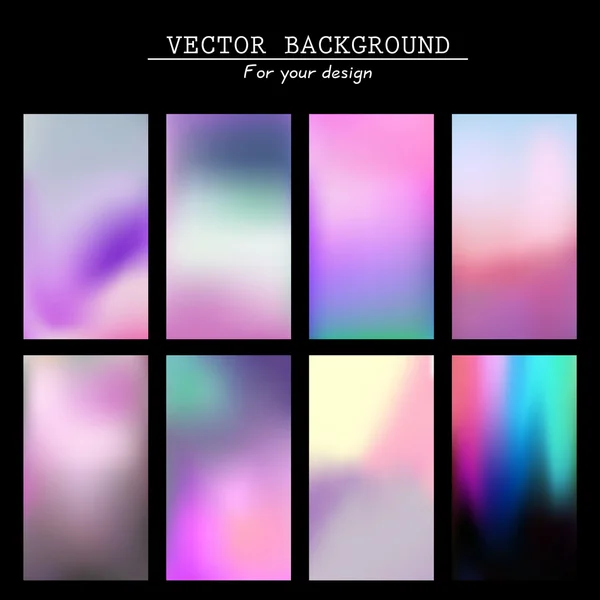 Abstract blurred vector backgrounds — Stock Vector