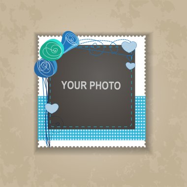 Vektör vintage fotoğraf çerçevesi