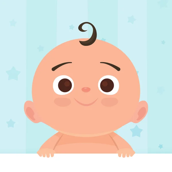 Düz küçük mutlu çocuk